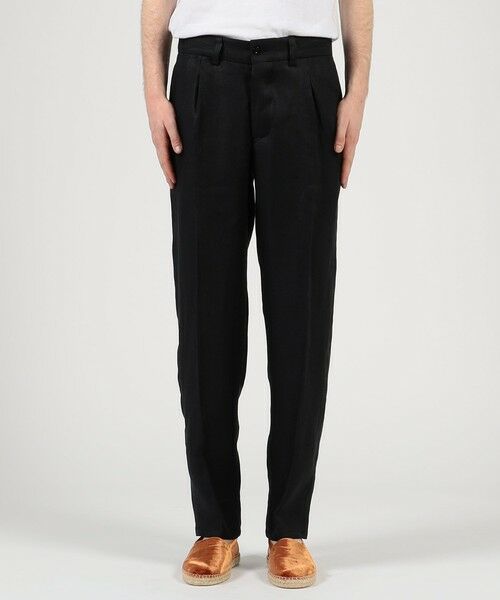TOMORROWLAND / トゥモローランド スラックス・ドレスパンツ | 【別注】Salbatore Piccolo MARCELLO リネン1プリーツテーパードパンツ | 詳細3