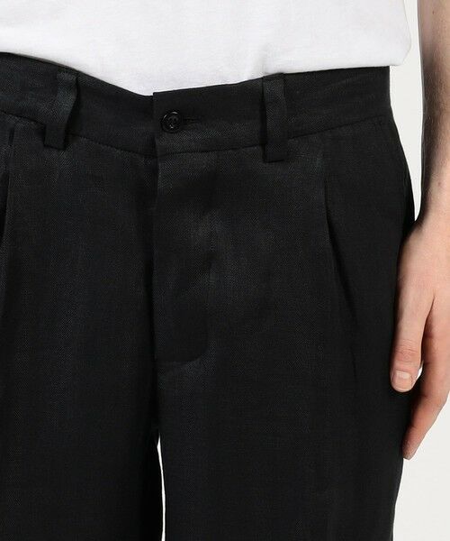 TOMORROWLAND / トゥモローランド スラックス・ドレスパンツ | 【別注】Salbatore Piccolo MARCELLO リネン1プリーツテーパードパンツ | 詳細6