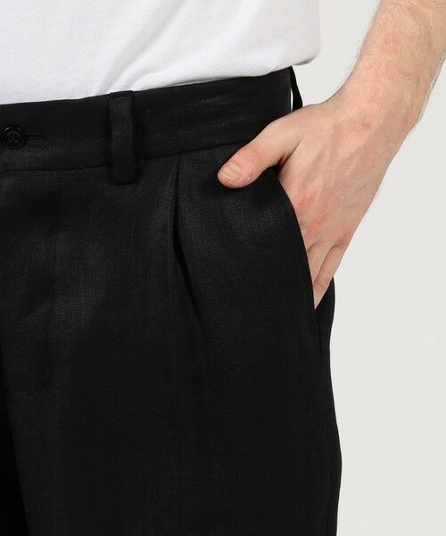 TOMORROWLAND / トゥモローランド スラックス・ドレスパンツ | 【別注】Salbatore Piccolo MARCELLO リネン1プリーツテーパードパンツ | 詳細8