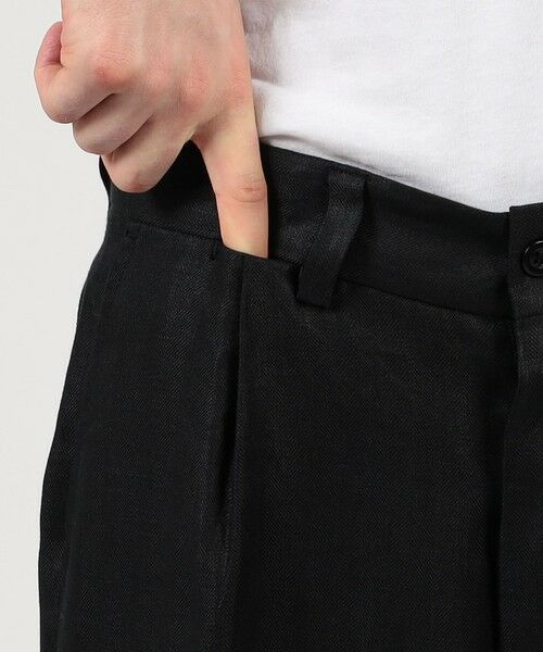 TOMORROWLAND / トゥモローランド スラックス・ドレスパンツ | 【別注】Salbatore Piccolo MARCELLO リネン1プリーツテーパードパンツ | 詳細9