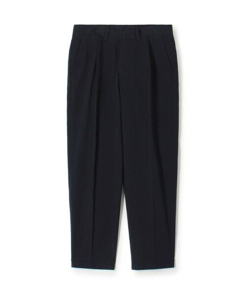 TOMORROWLAND / トゥモローランド スラックス・ドレスパンツ | 【別注】Salbatore Piccolo MARCELLO コットンシアサッカー 1プリーツテーパードパンツ(69 ネイビー)