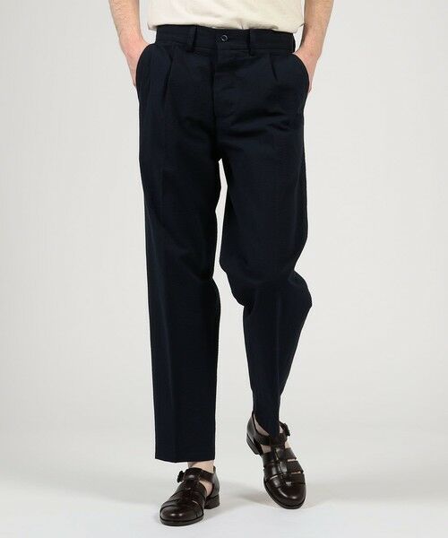 TOMORROWLAND / トゥモローランド スラックス・ドレスパンツ | 【別注】Salbatore Piccolo MARCELLO コットンシアサッカー 1プリーツテーパードパンツ | 詳細2