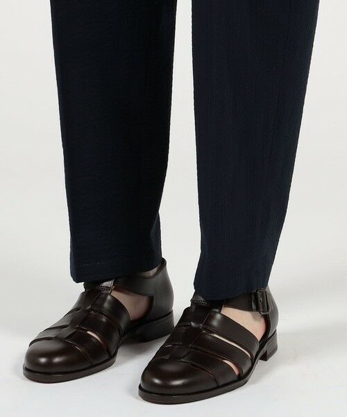 TOMORROWLAND / トゥモローランド スラックス・ドレスパンツ | 【別注】Salbatore Piccolo MARCELLO コットンシアサッカー 1プリーツテーパードパンツ | 詳細9