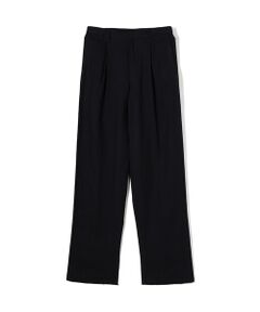 TOMORROWLAND / トゥモローランド スラックス・ドレスパンツ | リネンアムンゼンストライプ 1プリーツテーパード ペグトップパンツ