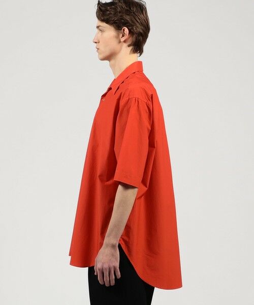 TOMORROWLAND / トゥモローランド シャツ・ブラウス | 120/2コットン オープンカラーハーフスリーブ ロングシャツ | 詳細3