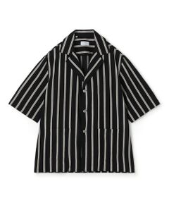 TOMORROWLAND / トゥモローランド シャツ・ブラウス | 【別注】Salbatore Piccolo CUBA コットンストライプ オープンカラー ハーフスリーブシャツ