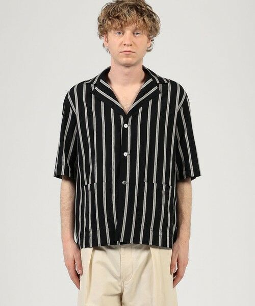 TOMORROWLAND / トゥモローランド シャツ・ブラウス | 【別注】Salbatore Piccolo CUBA コットンストライプ オープンカラー ハーフスリーブシャツ | 詳細2