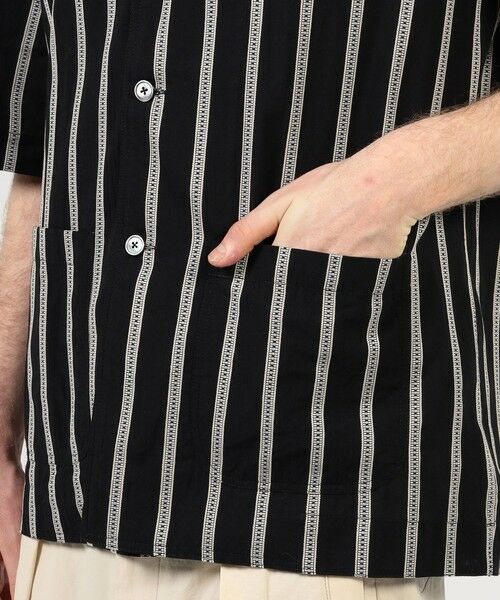 TOMORROWLAND / トゥモローランド シャツ・ブラウス | 【別注】Salbatore Piccolo CUBA コットンストライプ オープンカラー ハーフスリーブシャツ | 詳細7