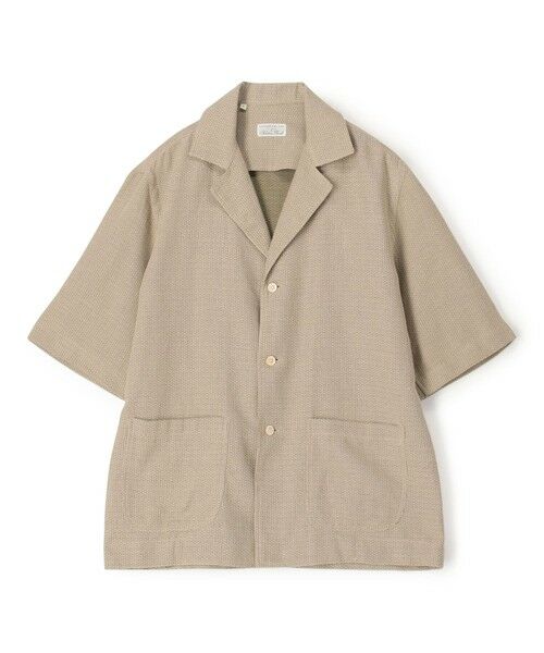 TOMORROWLAND / トゥモローランド シャツ・ブラウス | 【別注】Salbatore Piccolo CUBA コットンメッシュ オープンカラー ハーフスリーブシャツ（45 ベージュ）