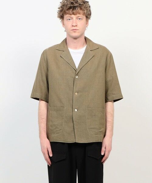 TOMORROWLAND / トゥモローランド シャツ・ブラウス | 【別注】Salbatore Piccolo CUBA コットンメッシュ オープンカラー ハーフスリーブシャツ | 詳細3