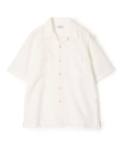 TOMORROWLAND / トゥモローランド シャツ・ブラウス | 【別注】Salbatore Piccolo BRYAN コットンメッシュ ダブルポケットオープンカラー ハーフスリーブシャツ（11 ホワイト）