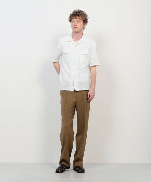 TOMORROWLAND / トゥモローランド シャツ・ブラウス | 【別注】Salbatore Piccolo BRYAN コットンメッシュ ダブルポケットオープンカラー ハーフスリーブシャツ | 詳細1