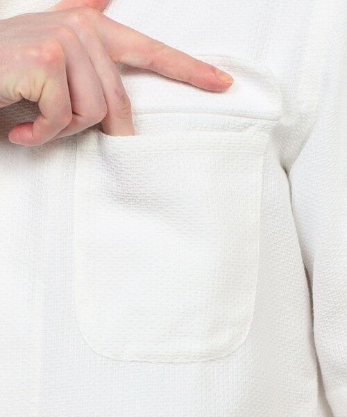 TOMORROWLAND / トゥモローランド シャツ・ブラウス | 【別注】Salbatore Piccolo BRYAN コットンメッシュ ダブルポケットオープンカラー ハーフスリーブシャツ | 詳細7