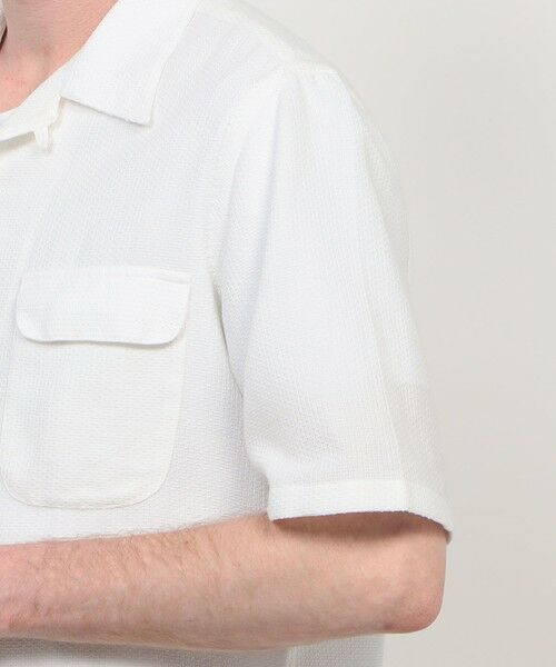 TOMORROWLAND / トゥモローランド シャツ・ブラウス | 【別注】Salbatore Piccolo BRYAN コットンメッシュ ダブルポケットオープンカラー ハーフスリーブシャツ | 詳細8