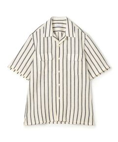 TOMORROWLAND / トゥモローランド シャツ・ブラウス | 【別注】Salbatore Piccolo BRYAN コットンリネンストライプ オープンカラー ハーフスリーブシャツ