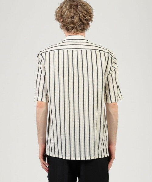 TOMORROWLAND / トゥモローランド シャツ・ブラウス | 【別注】Salbatore Piccolo BRYAN コットンリネンストライプ オープンカラー ハーフスリーブシャツ | 詳細4