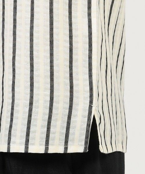 TOMORROWLAND / トゥモローランド シャツ・ブラウス | 【別注】Salbatore Piccolo BRYAN コットンリネンストライプ オープンカラー ハーフスリーブシャツ | 詳細8