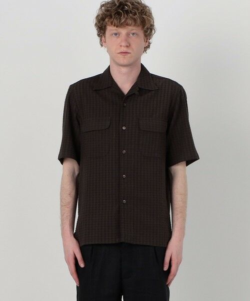 TOMORROWLAND / トゥモローランド シャツ・ブラウス | 【別注】Salbatore Piccolo BRYAN コットンドビー オープンカラー ハーフスリーブシャツ | 詳細3