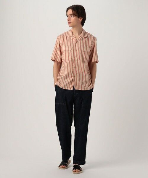TOMORROWLAND / トゥモローランド シャツ・ブラウス | 【別注】Salbatore Piccolo BRYAN コットンレーヨンストライプ オープンカラー ハーフスリーブシャツ | 詳細1
