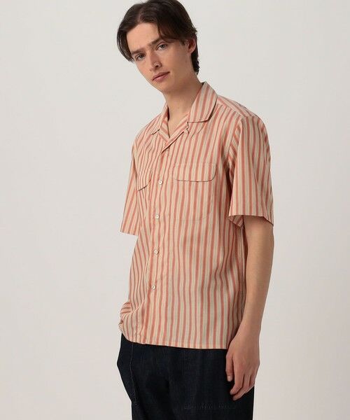 TOMORROWLAND / トゥモローランド シャツ・ブラウス | 【別注】Salbatore Piccolo BRYAN コットンレーヨンストライプ オープンカラー ハーフスリーブシャツ | 詳細2
