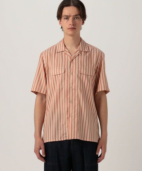 TOMORROWLAND / トゥモローランド シャツ・ブラウス | 【別注】Salbatore Piccolo BRYAN コットンレーヨンストライプ オープンカラー ハーフスリーブシャツ | 詳細3