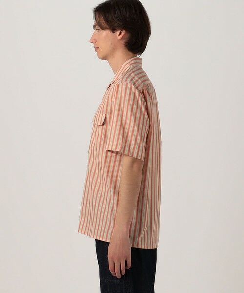 TOMORROWLAND / トゥモローランド シャツ・ブラウス | 【別注】Salbatore Piccolo BRYAN コットンレーヨンストライプ オープンカラー ハーフスリーブシャツ | 詳細4