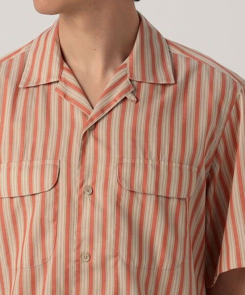 TOMORROWLAND / トゥモローランド シャツ・ブラウス | 【別注】Salbatore Piccolo BRYAN コットンレーヨンストライプ オープンカラー ハーフスリーブシャツ | 詳細6