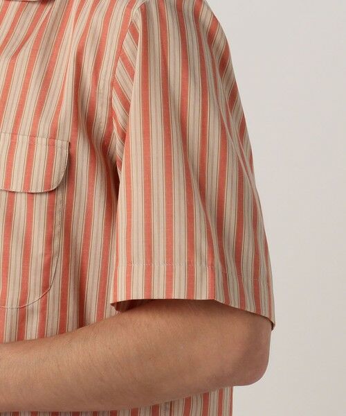 TOMORROWLAND / トゥモローランド シャツ・ブラウス | 【別注】Salbatore Piccolo BRYAN コットンレーヨンストライプ オープンカラー ハーフスリーブシャツ | 詳細7