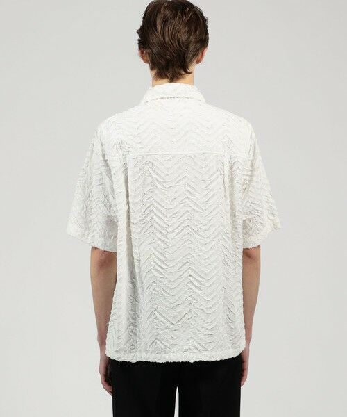 TOMORROWLAND / トゥモローランド シャツ・ブラウス | コットンブロード ステッチパターン オープンカラーハーフスリーブシャツ | 詳細4