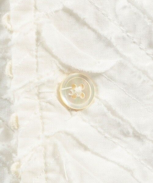 TOMORROWLAND / トゥモローランド シャツ・ブラウス | コットンブロード ステッチパターン オープンカラーハーフスリーブシャツ | 詳細8