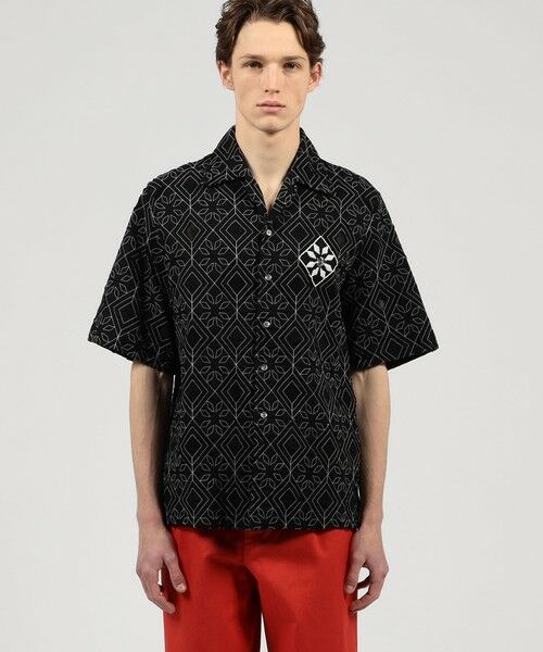 TOMORROWLAND / トゥモローランド シャツ・ブラウス | コットンローン刺繍ステッチ オープンカラーハーフスリーブシャツ | 詳細2
