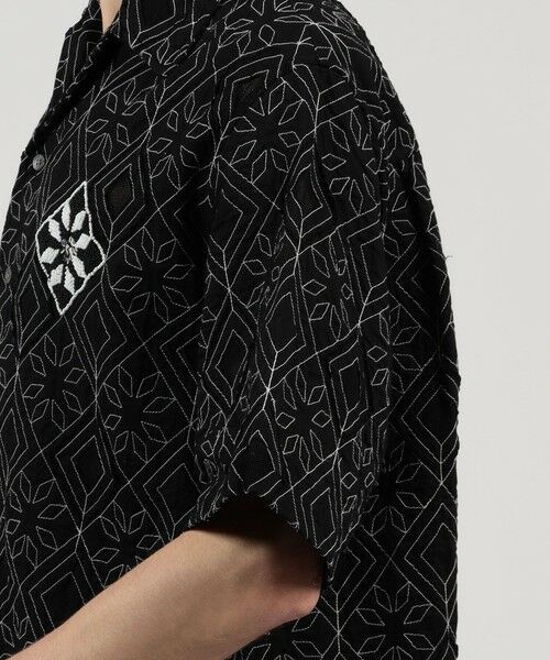 TOMORROWLAND / トゥモローランド シャツ・ブラウス | コットンローン刺繍ステッチ オープンカラーハーフスリーブシャツ | 詳細6