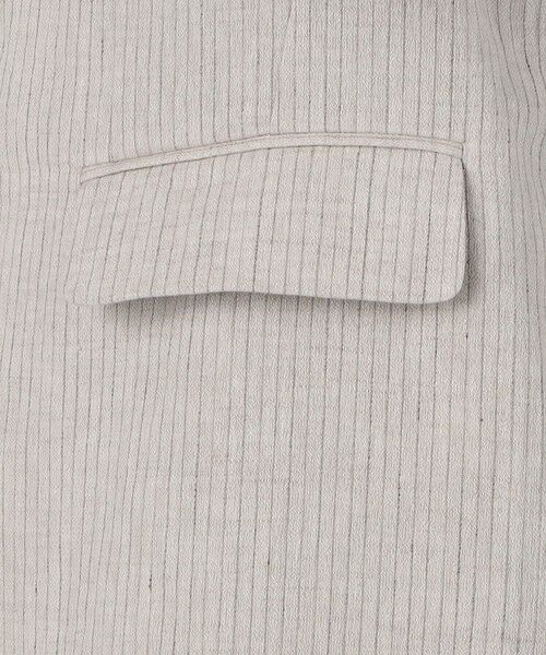 TOMORROWLAND / トゥモローランド テーラードジャケット | リネンアムンゼンストライプ ダブルブレステッド6Bジャケット | 詳細10