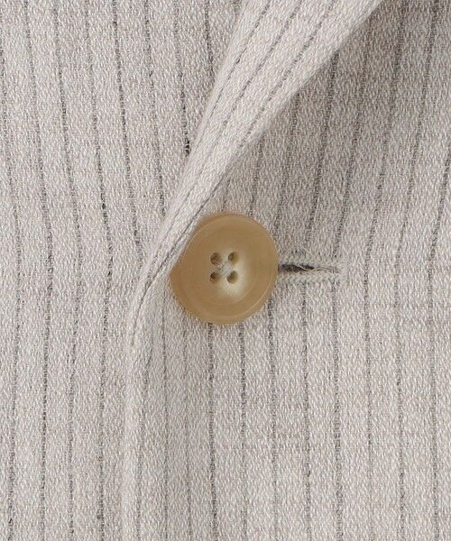 TOMORROWLAND / トゥモローランド テーラードジャケット | リネンアムンゼンストライプ ダブルブレステッド6Bジャケット | 詳細12