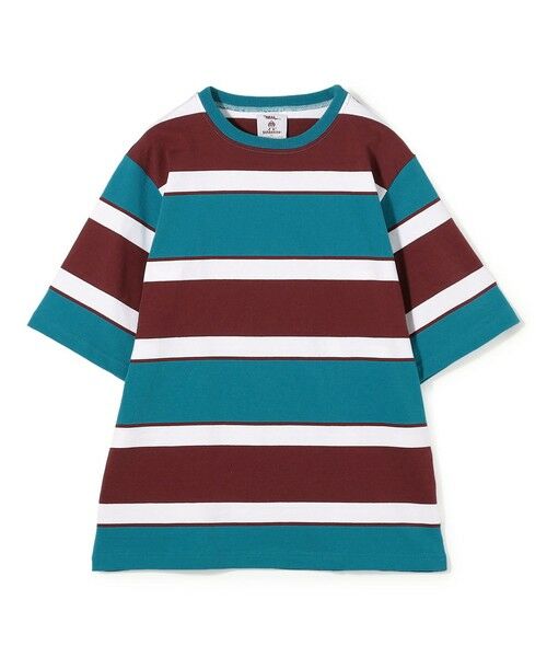 TOMORROWLAND / トゥモローランド カットソー | 【別注】BARBARIAN コットンボーダー ハーフスリーブ クルーネックカットソー（64 ブルー系）