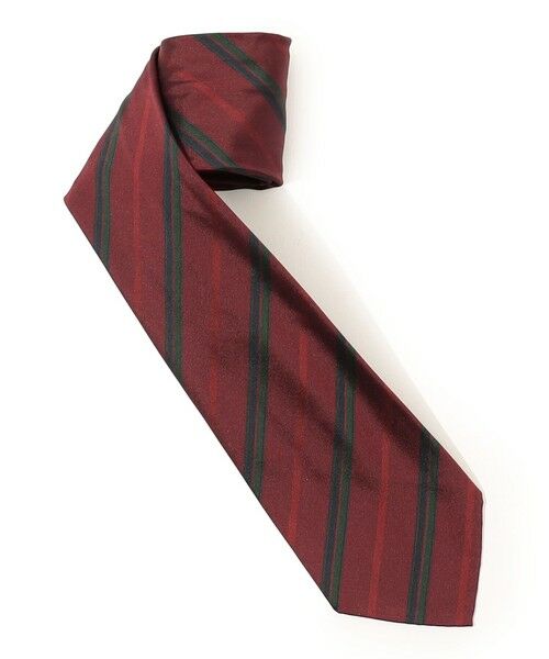 TOMORROWLAND / トゥモローランド ネクタイ | TOMORROWLAND MADE IN ITALY シルクジャガード レジメンタルストライプネクタイ | 詳細1