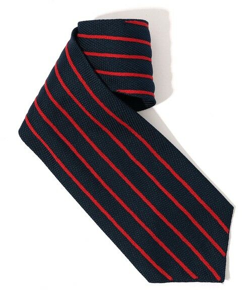 TOMORROWLAND / トゥモローランド ネクタイ | JUPE BY JACKIE シルク ストライプネクタイ（68 ネイビー系）