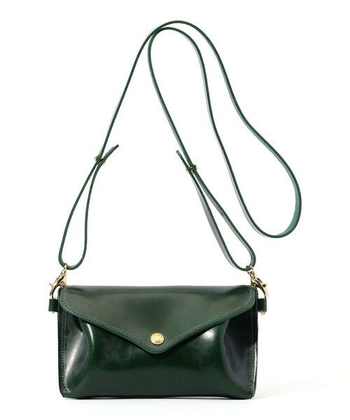 TOMORROWLAND / トゥモローランド ショルダーバッグ | 【別注】GLENROYAL MEDIUM PURSE WITH STRAP ブライドルレザー ショルダーミニバッグ（55 グリーン）