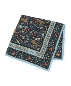 TOMORROWLAND / トゥモローランド バンダナ・スカーフ | Drake's TIGER GARDEN PRINT BANDANA ウールシルクプリントスカーフ