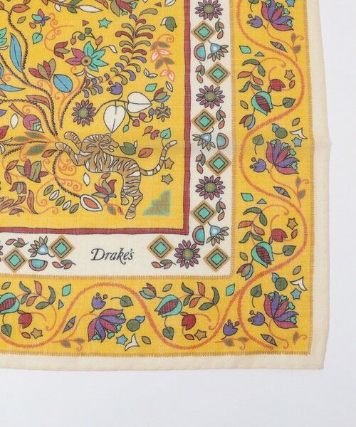 TOMORROWLAND / トゥモローランド バンダナ・スカーフ | Drake's TIGER GARDEN PRINT BANDANA ウールシルクプリントスカーフ | 詳細3