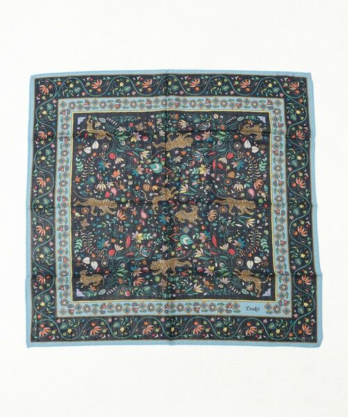 TOMORROWLAND / トゥモローランド バンダナ・スカーフ | Drake's TIGER GARDEN PRINT BANDANA ウールシルクプリントスカーフ | 詳細6