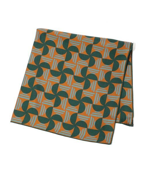 TOMORROWLAND / トゥモローランド バンダナ・スカーフ | TOMORROWLAND シルクプリントスカーフ（14 グリーン系）