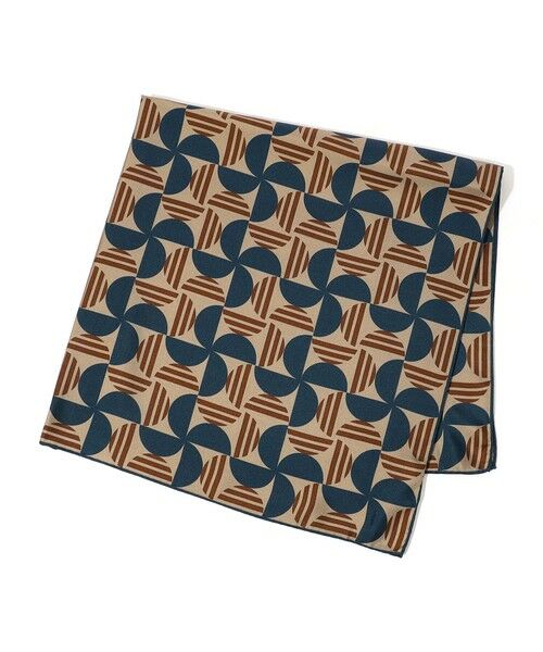 TOMORROWLAND / トゥモローランド バンダナ・スカーフ | TOMORROWLAND シルクプリントスカーフ（46 ブルー系）