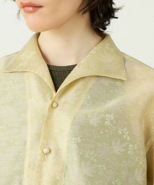 TOMORROWLAND / トゥモローランド シャツ・ブラウス | ラメジャカード イタリアンカラーシャツ | 詳細6