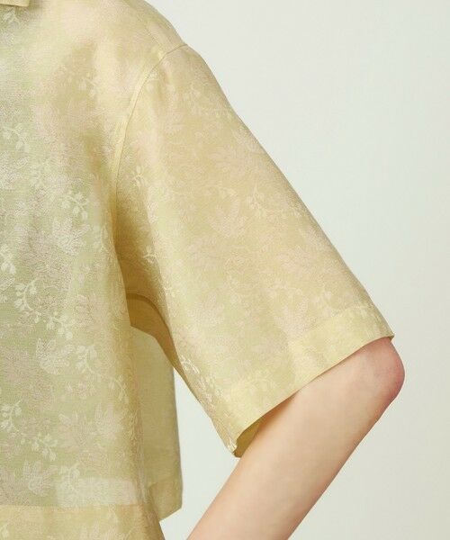 TOMORROWLAND / トゥモローランド シャツ・ブラウス | ラメジャカード イタリアンカラーシャツ | 詳細8