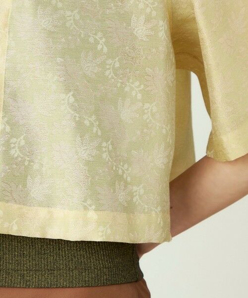 TOMORROWLAND / トゥモローランド シャツ・ブラウス | ラメジャカード イタリアンカラーシャツ | 詳細9