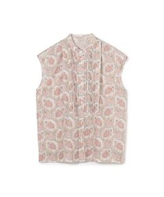 TOMORROWLAND / トゥモローランド シャツ・ブラウス | コットンシルクプリント ピンタックブラウス