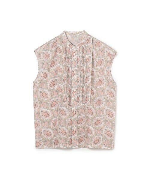 TOMORROWLAND / トゥモローランド シャツ・ブラウス | コットンシルクプリント ピンタックブラウス（32 ピンク系）