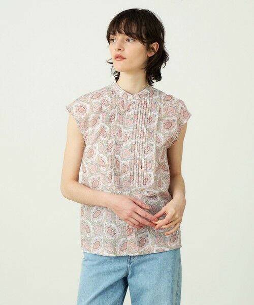TOMORROWLAND / トゥモローランド シャツ・ブラウス | コットンシルクプリント ピンタックブラウス | 詳細2