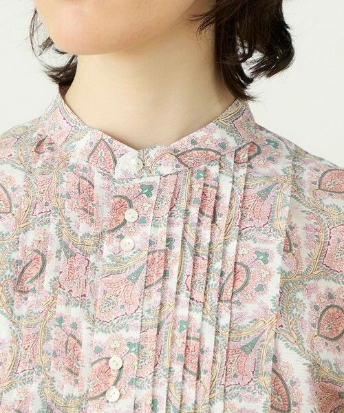 TOMORROWLAND / トゥモローランド シャツ・ブラウス | コットンシルクプリント ピンタックブラウス | 詳細5